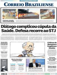 Capa do jornal Correio Braziliense 27/08/2020