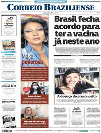 Capa do jornal Correio Braziliense 28/06/2020
