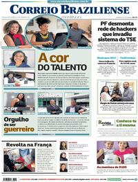Capa do jornal Correio Braziliense 29/11/2020