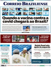 Capa do jornal Correio Braziliense 29/12/2020