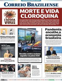 Capa do jornal Correio Braziliense 30/05/2020