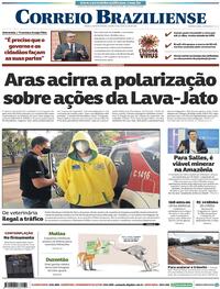Capa do jornal Correio Braziliense 30/07/2020