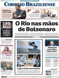 Capa do jornal Correio Braziliense 30/08/2020