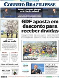 Capa do jornal Correio Braziliense 30/09/2020