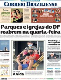 Capa do jornal Correio Braziliense 31/05/2020
