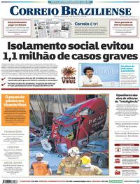 Capa do jornal Correio Braziliense 31/07/2020
