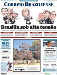 Capa do jornal Correio Braziliense 31/08/2020