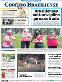 Capa do jornal Correio Braziliense 31/10/2020