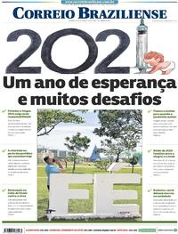 Capa do jornal Correio Braziliense 01/01/2021