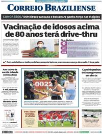 Capa do jornal Correio Braziliense 01/02/2021