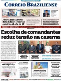 Capa do jornal Correio Braziliense 01/04/2021