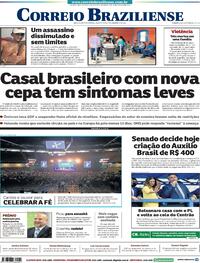 Capa do jornal Correio Braziliense 01/12/2021