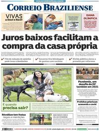 Capa do jornal Correio Braziliense 02/01/2021