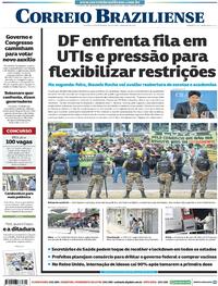 Capa do jornal Correio Braziliense 02/03/2021