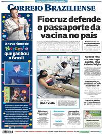Capa do jornal Correio Braziliense 02/10/2021