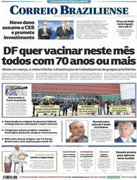 Capa do jornal Correio Braziliense 03/03/2021