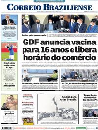 Capa do jornal Correio Braziliense 03/09/2021