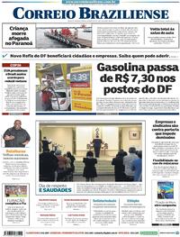 Capa do jornal Correio Braziliense 03/11/2021