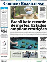 Capa do jornal Correio Braziliense 04/03/2021