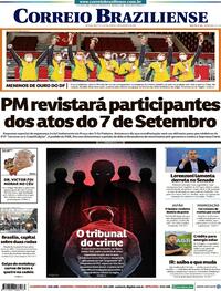 Capa do jornal Correio Braziliense 04/09/2021