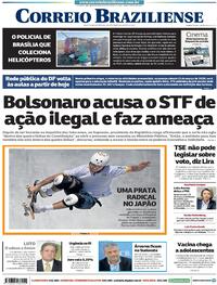 Capa do jornal Correio Braziliense 05/08/2021