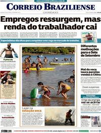 Capa do jornal Correio Braziliense 05/09/2021