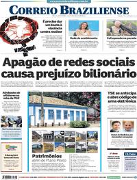 Capa do jornal Correio Braziliense 05/10/2021