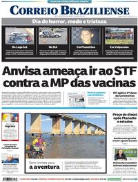 Capa do jornal Correio Braziliense 06/02/2021