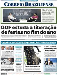 Capa do jornal Correio Braziliense 06/10/2021