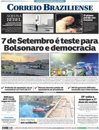 Capa do jornal Correio Braziliense 07/09/2021