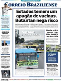 Capa do jornal Correio Braziliense 08/04/2021