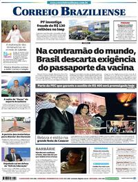 Capa do jornal Correio Braziliense 08/12/2021