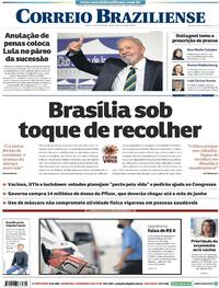 Capa do jornal Correio Braziliense 09/03/2021