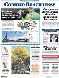 Capa do jornal Correio Braziliense 09/08/2021