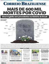 Capa do jornal Correio Braziliense 09/10/2021