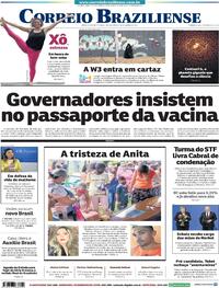 Capa do jornal Correio Braziliense 09/12/2021