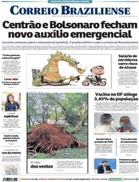 Capa do jornal Correio Braziliense 10/02/2021