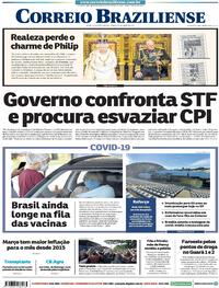 Capa do jornal Correio Braziliense 10/04/2021