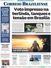 Capa do jornal Correio Braziliense 10/08/2021