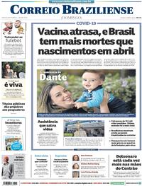 Capa do jornal Correio Braziliense 11/04/2021