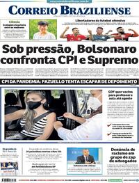 Capa do jornal Correio Braziliense 11/05/2021