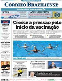 Capa do jornal Correio Braziliense 12/01/2021
