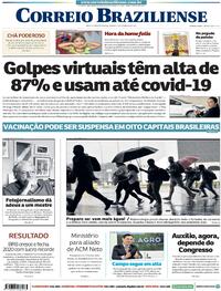 Capa do jornal Correio Braziliense 13/02/2021
