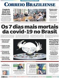 Capa do jornal Correio Braziliense 13/03/2021