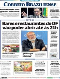 Capa do jornal Correio Braziliense 13/04/2021
