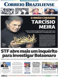 Capa do jornal Correio Braziliense 13/08/2021