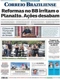 Capa do jornal Correio Braziliense 14/01/2021