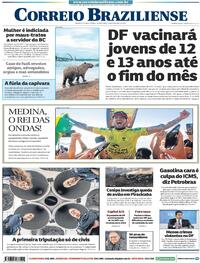 Capa do jornal Correio Braziliense 15/09/2021