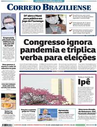 Capa do jornal Correio Braziliense 16/07/2021