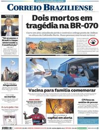 Capa do jornal Correio Braziliense 16/08/2021